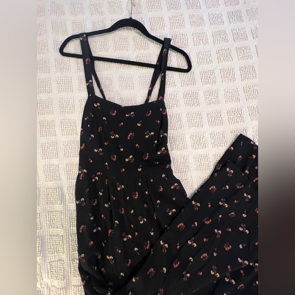 MADEWELL jumpsuit wide leg flower print women size 6